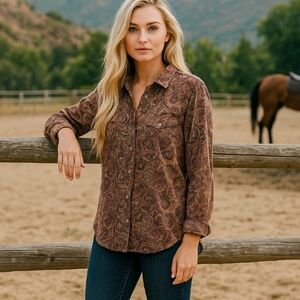 Willis & Geiger Velvet Shirt Utility Button Down